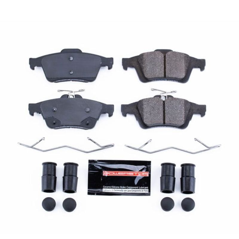 PowerStop — PowerStop - Z23 Daily Driver Carbon-Fiber Ceramic Brake Pads with Hardware Kit