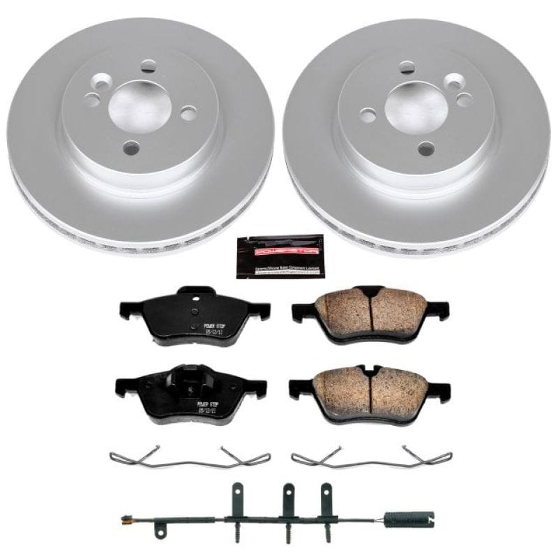 PowerStop — Genuine Geomet Coated Rotor and Carbon-Fiber Ceramic Brake Pad Kit