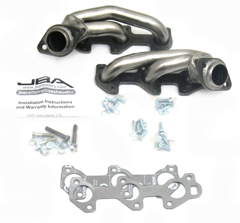 JBA — JBA 05-09 Jeep Liberty 3.7L V6 1-1/2in Primary Raw 409SS Cat4Ward Header
Exhaust Header