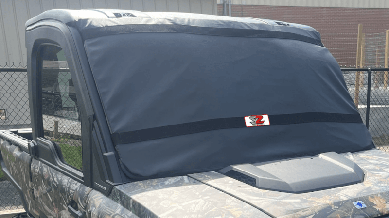 Seizmik — Seizmik 24+ Polaris Ranger XD 1500 Windshield Protector - Black