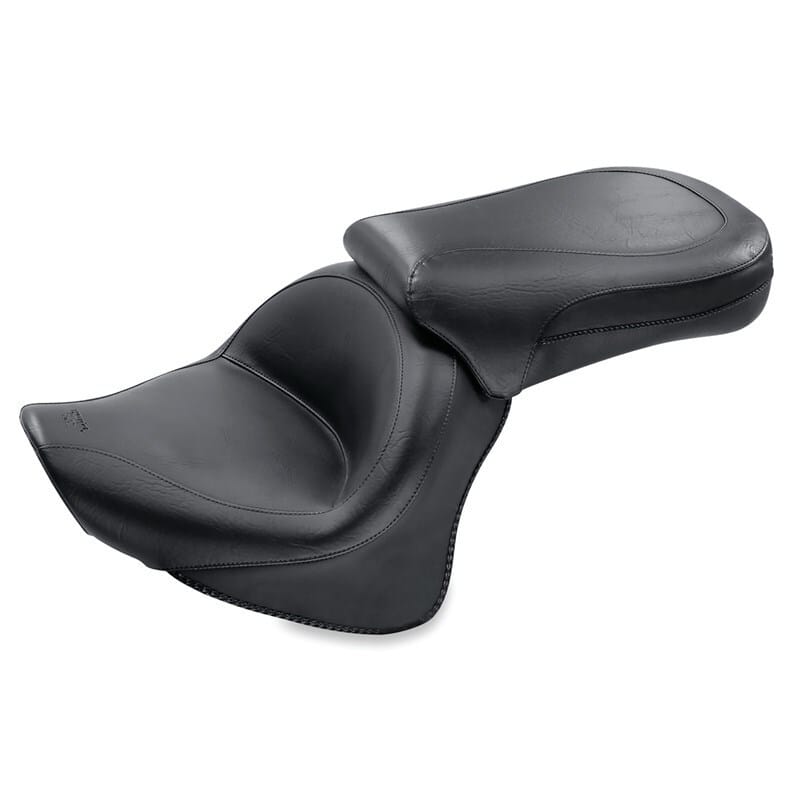 Mustang Motorcycle — Mustang 98-10 Yamaha V-Star 650 Classic,02-10 V-Star 650 Silverado Touring 2PC Seat - Black