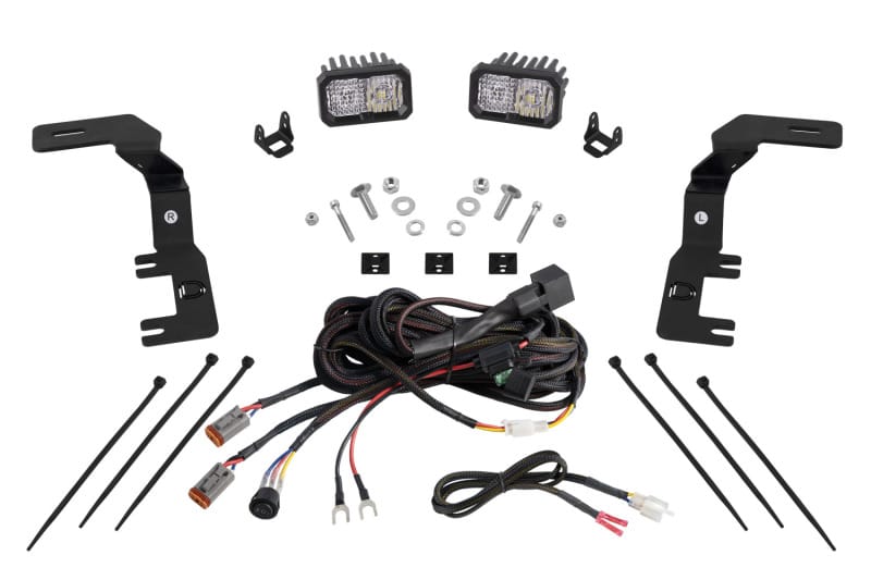 Diode Dynamics — Diode Dynamics 2023+ Chevrolet Colorado Stage Series Ditch Light Kit C2 Pro White Combo