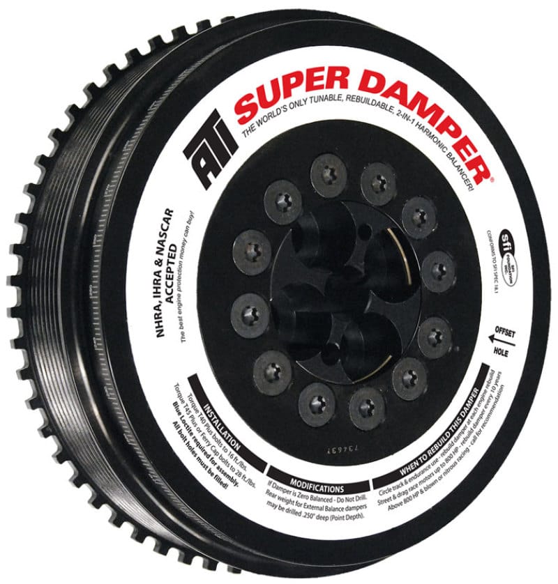 ATI — ATI Damper - 7.98in - Steel - 8 Grv - Cummins - 07.5-15 6.7L w/Reluctor Wheel - 3 Ring Hvy - Diesel