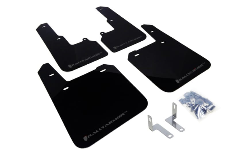 Rally Armor — Black Mud Flap/Grey Logo