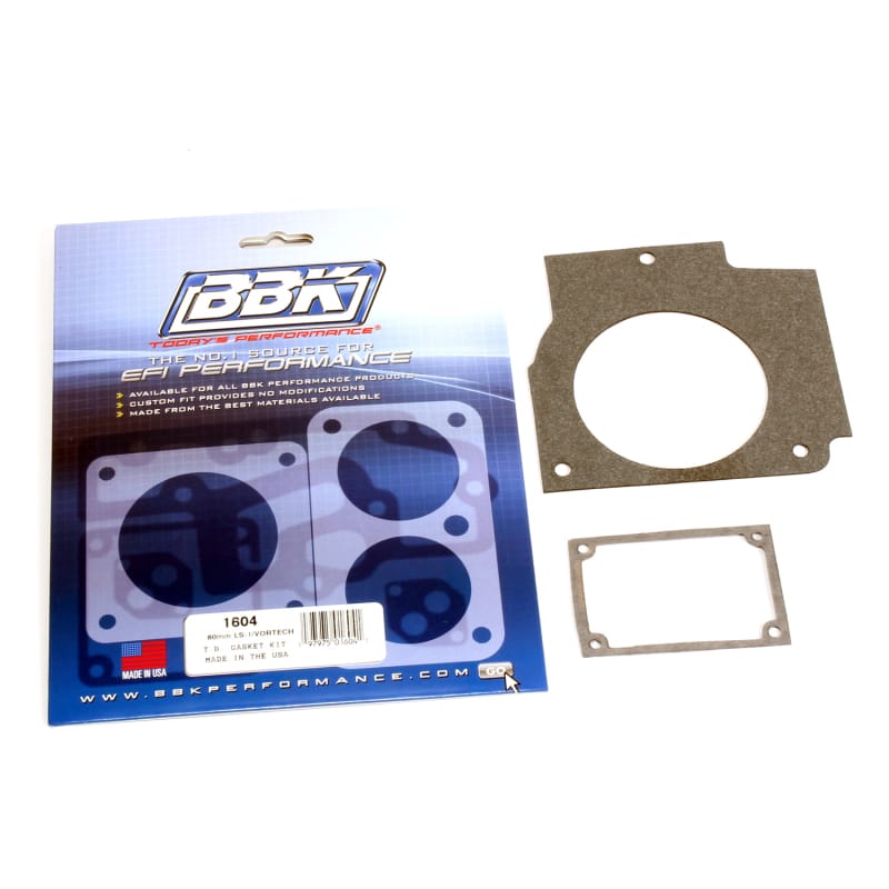BBK — 1997-2003 Throttle Body Gasket Kit Chevrolet GM LS1 Vortec 80mm
Throttle Body Gasket Kit