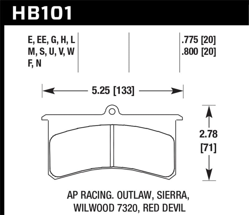 Hawk Performance — DTC-50 Disc Brake Pad