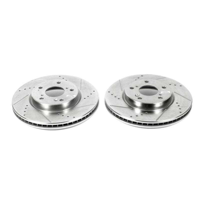 PowerStop — PowerStop Evolution Performance Drilled, Slotted & Plated Brake Rotor Pair