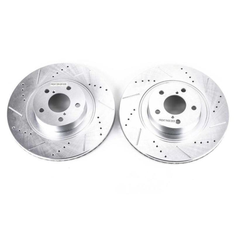 PowerStop — PowerStop Evolution Performance Drilled, Slotted & Plated Brake Rotor Pair