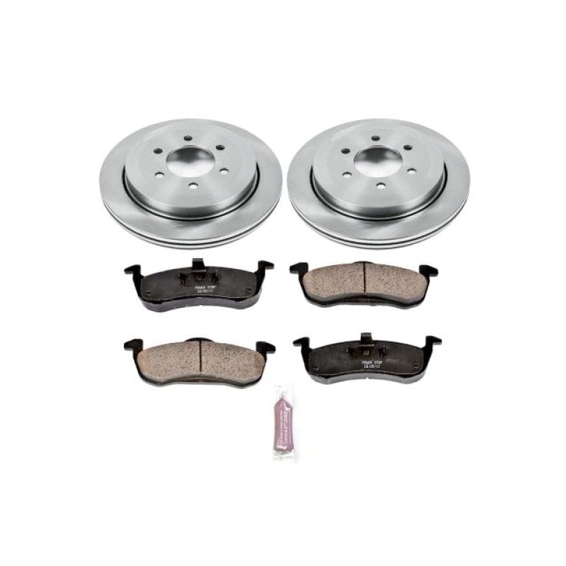 PowerStop — OE Stock Replacement Low-Dust Ceramic Brake Pad and Rotor Kit