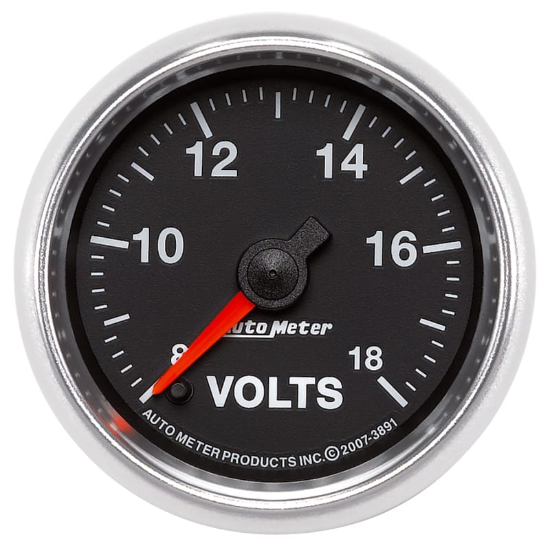 AutoMeter — GAUGE, VOLTMETER, 2 1/16", 18V, DIGITAL STEPPER MOTOR, GS