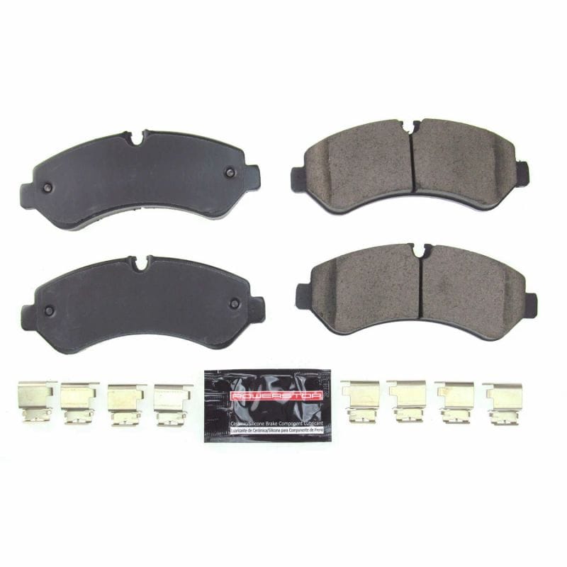 PowerStop — PowerStop - Z23 Daily Driver Carbon-Fiber Ceramic Brake Pads with Hardware Kit
