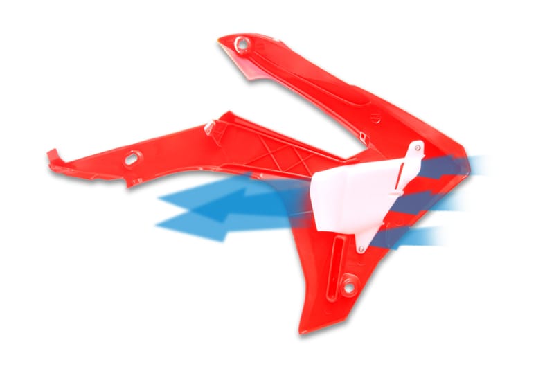 Cycra — Cycra 14-17 Honda CRF250R Powerflow Radiator Shrouds - Red