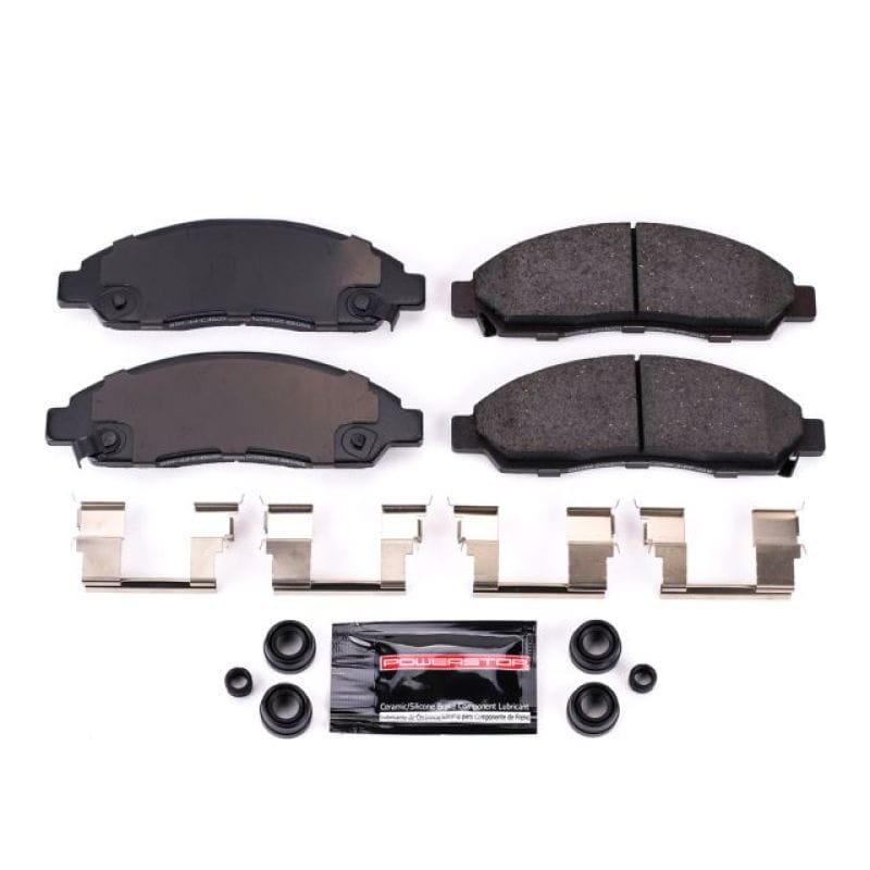 PowerStop — PowerStop - Z23 Daily Driver Carbon-Fiber Ceramic Brake Pads with Hardware Kit