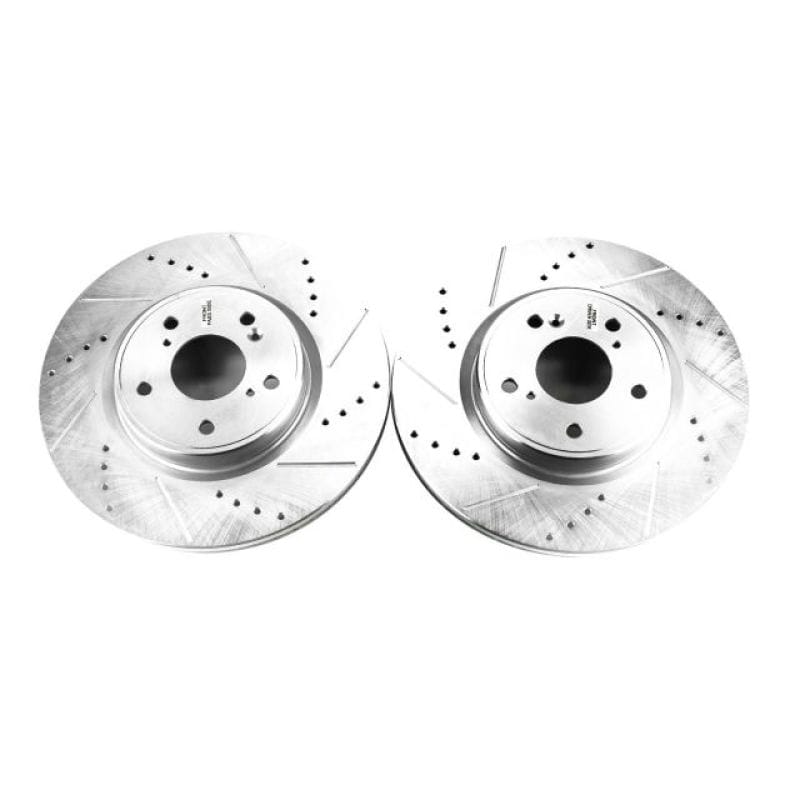 PowerStop — PowerStop Evolution Performance Drilled, Slotted & Plated Brake Rotor Pair