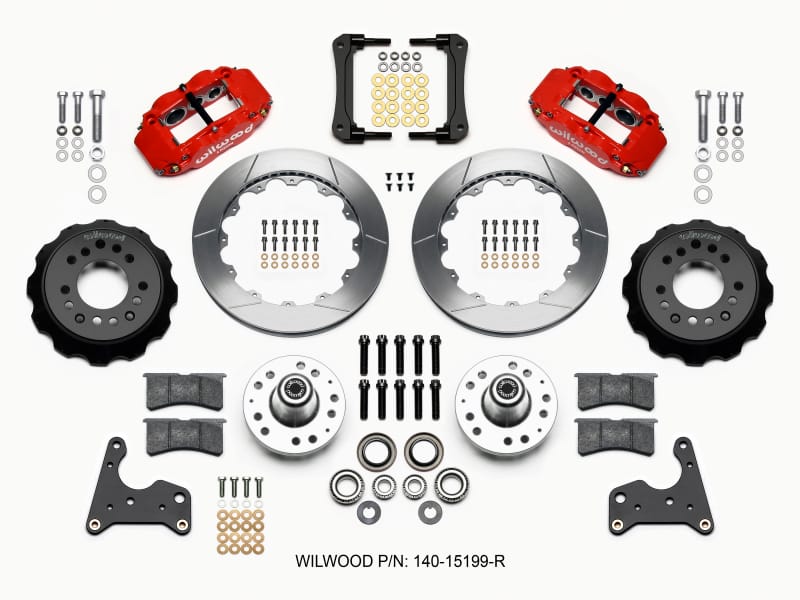 Wilwood — KIT,FRONT,MOPAR,C-BODY,DRUM,FNSL6R,12.88 ROTOR,RED