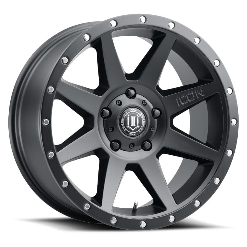 ICON — ICON ALLOYS REBOUND SAT BLK - 20 X 9  / 5X5 / -12MM / 4.5" BS
ICON ALLOYS REBOUND SAT BLK - 20 X 9 / 5X5 / -12MM / 4.5" BS