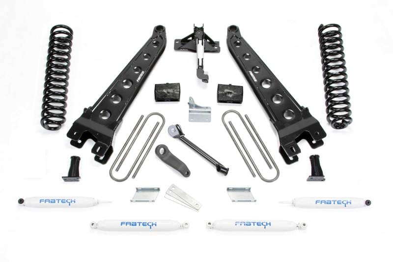 Fabtech — 6" RAD ARM SYS W/COILS & PERF SHKS 2011-13 FORD F450/550 4WD 10 LUG
Radius Arm Lift System