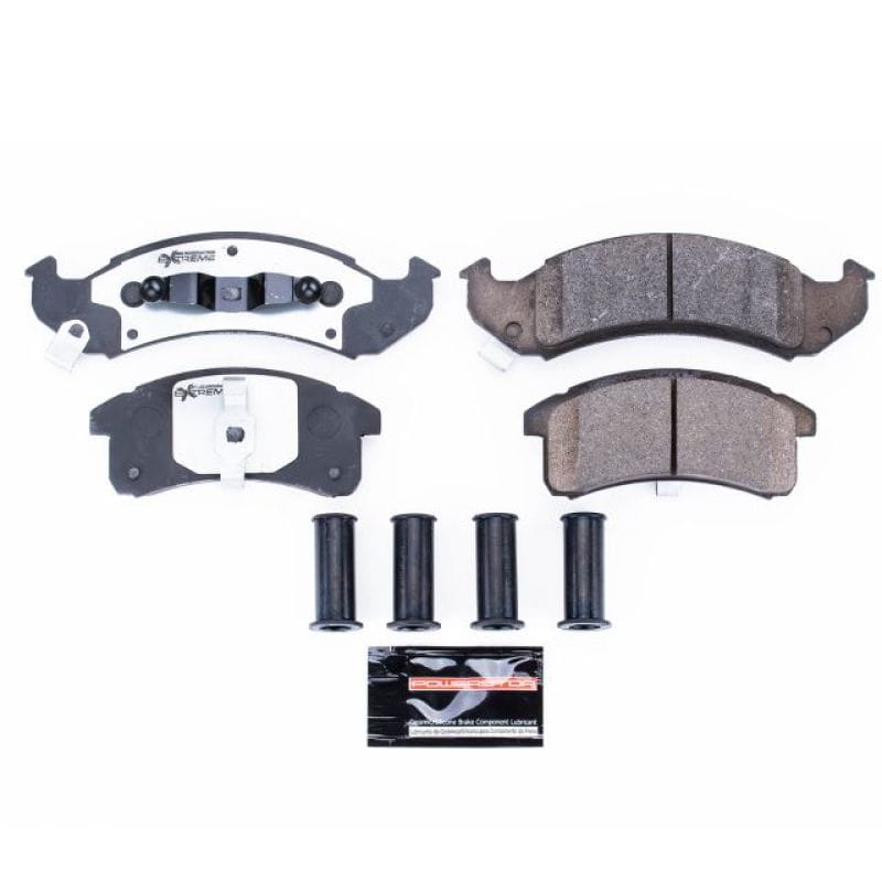 PowerStop — PowerStop - Z26 Performance Carbon-Fiber Ceramic Brake Pads with Hardware Kit