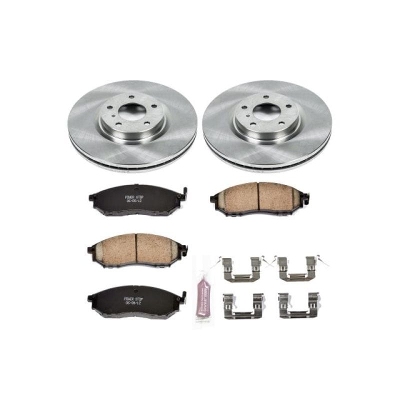 PowerStop — OE Stock Replacement Low-Dust Ceramic Brake Pad and Rotor Kit