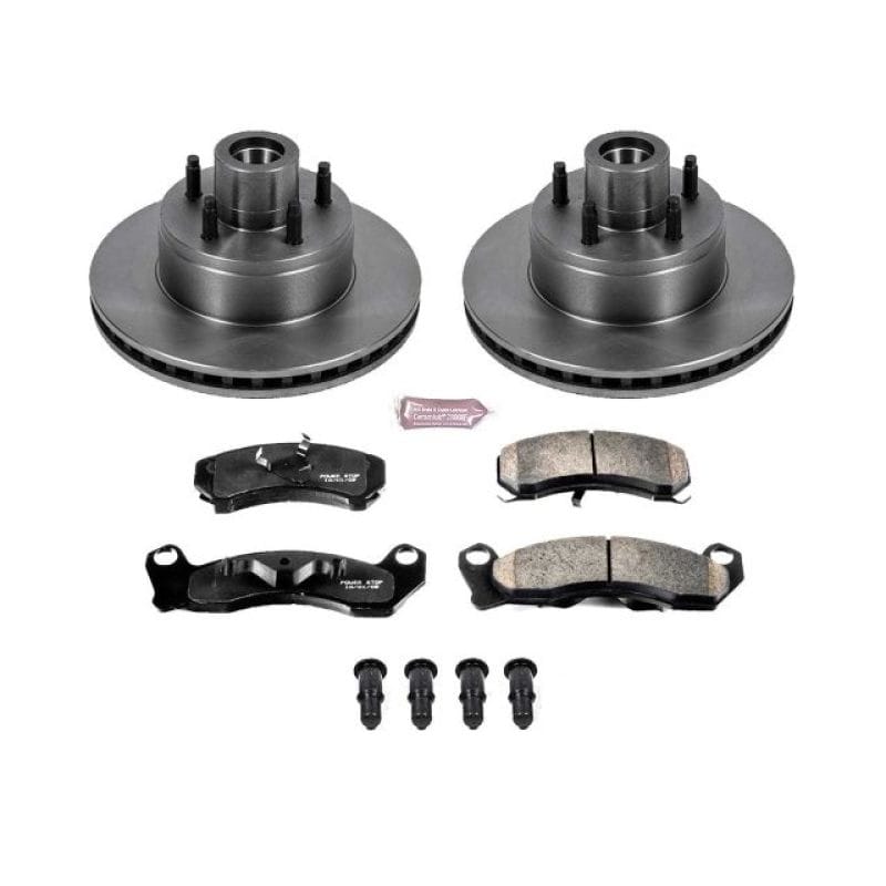PowerStop — OE Stock Replacement Low-Dust Ceramic Brake Pad and Rotor Kit