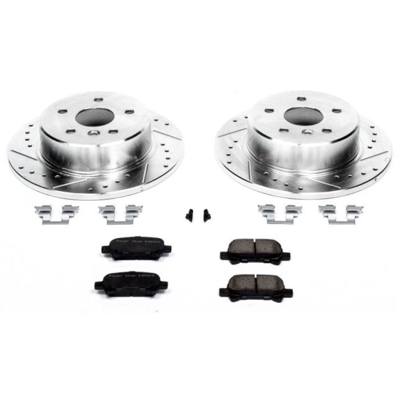 PowerStop — Z23 Daily Driver Carbon-Fiber Ceramic Brake Pad and Drilled & Slotted Rotor Kit