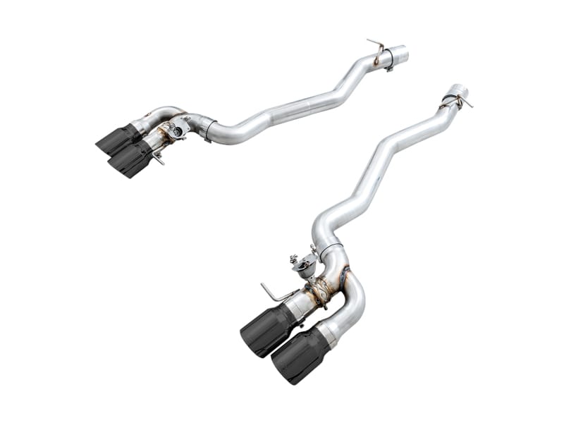 AWE Tuning — AWE SwitchPath™ Axle-back Exhaust for BMW F90 M5 - Diamond Black Tips