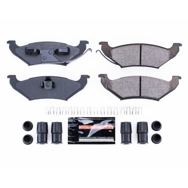 PowerStop — PowerStop - Z23 Daily Driver Carbon-Fiber Ceramic Brake Pads with Hardware Kit