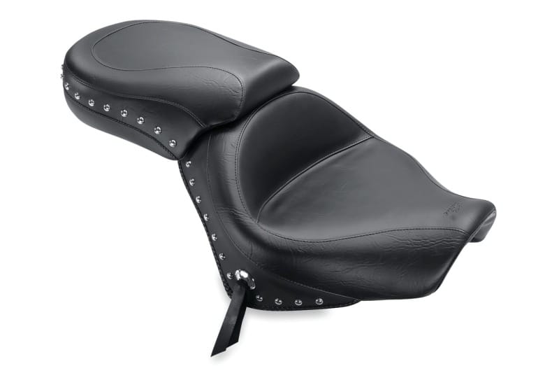 Mustang Motorcycle — Mustang 04-21 Honda VT750 Aero Wide Touring 2PC Seat w/Studs - Black