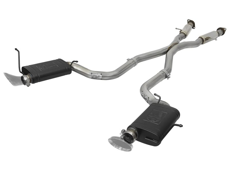 aFe — MACH Force-Xp 3 IN 304 Stainless Steel Cat-Back Exhaust System w/ Resonator