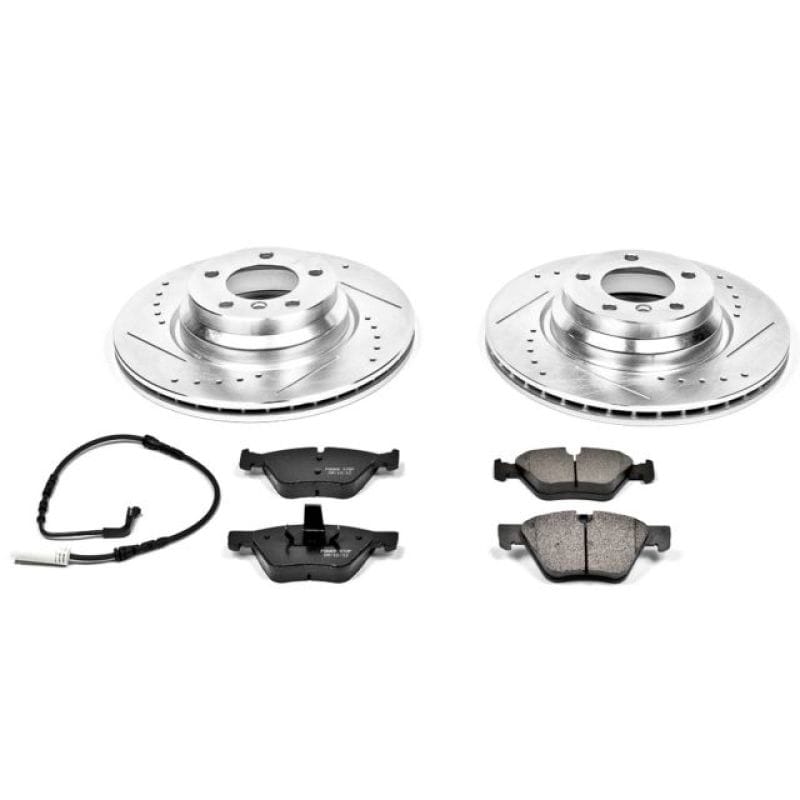 PowerStop — Z23 Daily Driver Carbon-Fiber Ceramic Brake Pad and Drilled & Slotted Rotor Kit