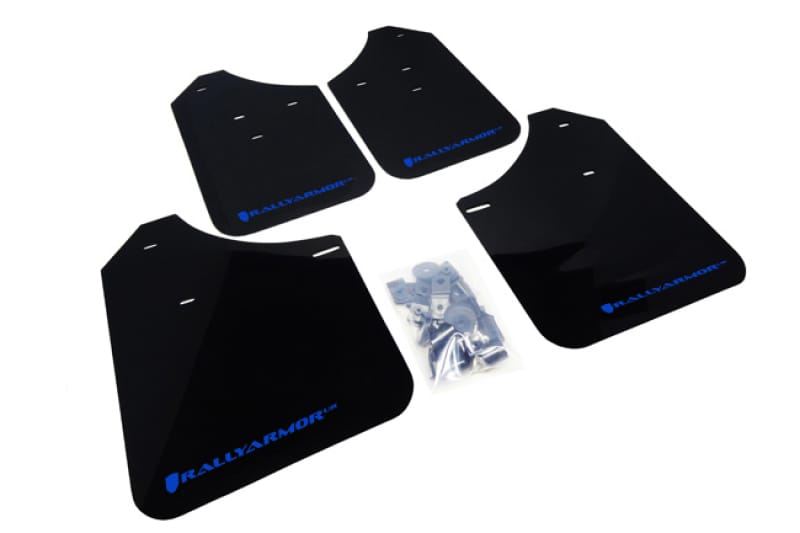 Rally Armor — Black Mud Flap/Blue Logo