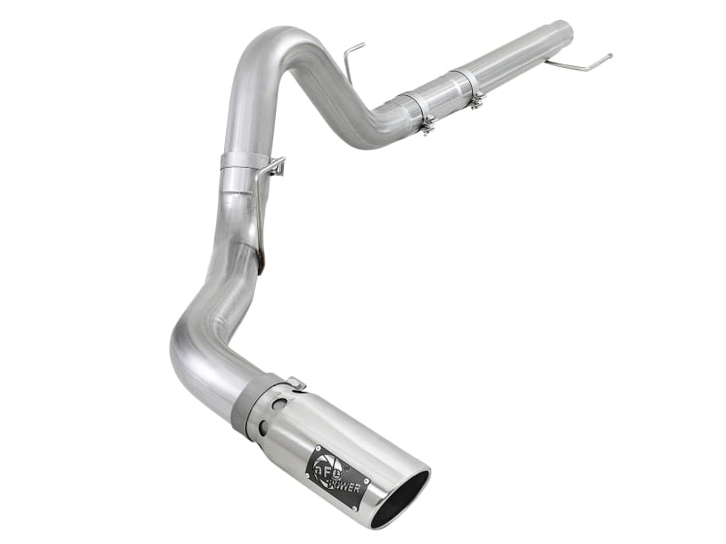 aFe — Atlas 4 IN Aluminized Steel DPF-Back Exhaust System w/ Polished Tip