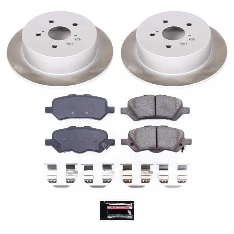 PowerStop — Semi-Coated Rotor and Low-Dust Ceramic Brake Pad Kit