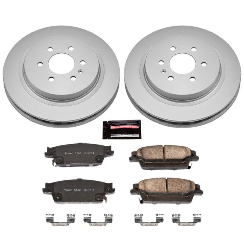PowerStop — Genuine Geomet Coated Rotor and Low-Dust Ceramic Brake Pad Kit