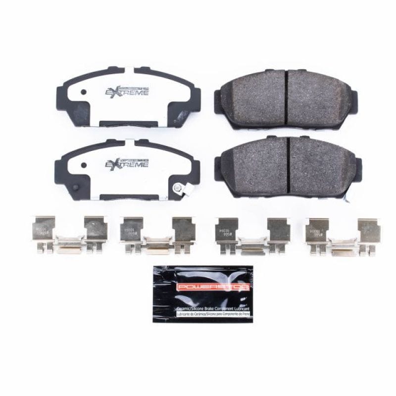 PowerStop — PowerStop - Z26 Performance Carbon-Fiber Ceramic Brake Pads with Hardware Kit