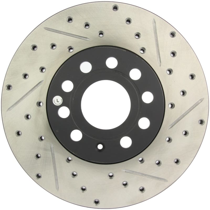 Stoptech — StopTech Sport Drilled & Slotted Brake Rotor; Front and Rear Left
StopTech Sport Drilled/Slotted Brake Rotor; Front and Rear Left
StopTech Sport Drilled/Slotted Disc
