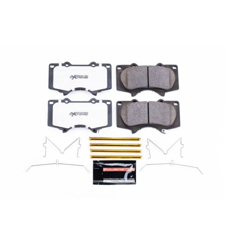 PowerStop — PowerStop - Z36 Truck and SUV Carbon-Fiber Ceramic Brake Pads with Hardware Kit