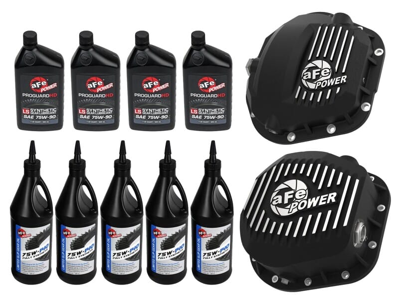 aFe — aFe POWER Front & Rear Diff GUARD Package w/ Oil