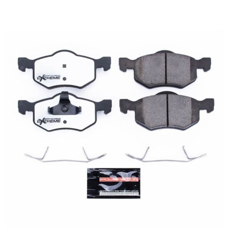 PowerStop — PowerStop - Z36 Truck and SUV Carbon-Fiber Ceramic Brake Pads with Hardware Kit