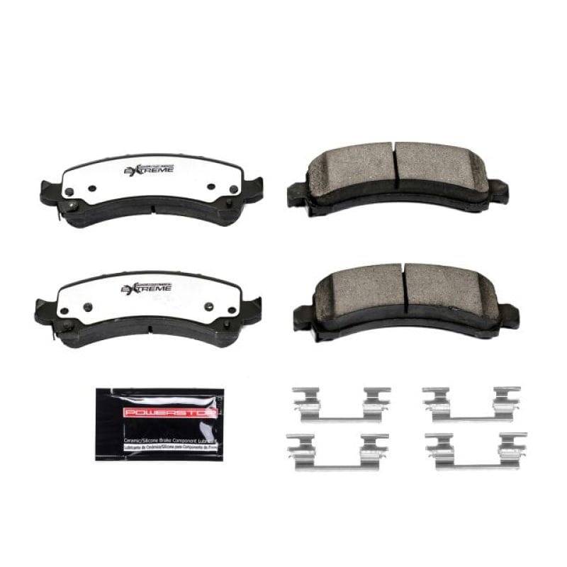 PowerStop — PowerStop - Z36 Truck and SUV Carbon-Fiber Ceramic Brake Pads with Hardware Kit