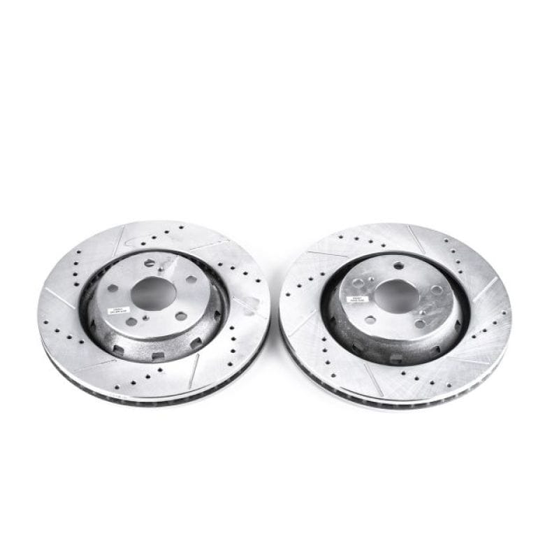 PowerStop — PowerStop Evolution Performance Drilled, Slotted & Plated Brake Rotor Pair
