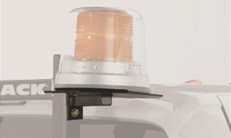 BackRack — Utility Light Bracket; Universal; 10.5 In. Base, Passenger Side