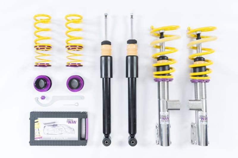 KW — Height adjustable stainless steel coilover system with pre-configured damping
KW COILOVER KIT V1 - 10225092