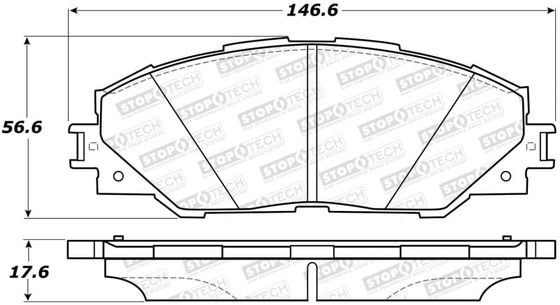 Stoptech — StopTech Street Brake Pads with Shims and Hardware