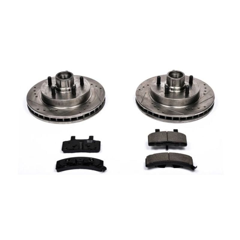 PowerStop — Z23 Daily Driver Carbon-Fiber Ceramic Brake Pad and Drilled & Slotted Rotor Kit