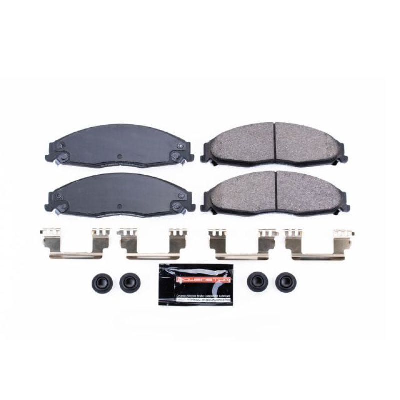 PowerStop — PowerStop - Z23 Daily Driver Carbon-Fiber Ceramic Brake Pads with Hardware Kit