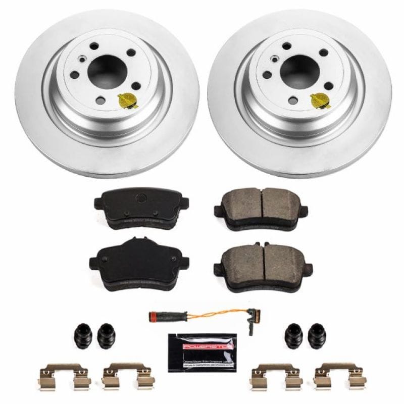 PowerStop — Genuine Geomet Coated Rotor and Carbon-Fiber Ceramic Brake Pad Kit