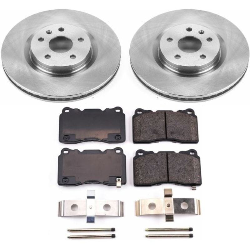 PowerStop — OE Stock Replacement Low-Dust Ceramic Brake Pad and Rotor Kit