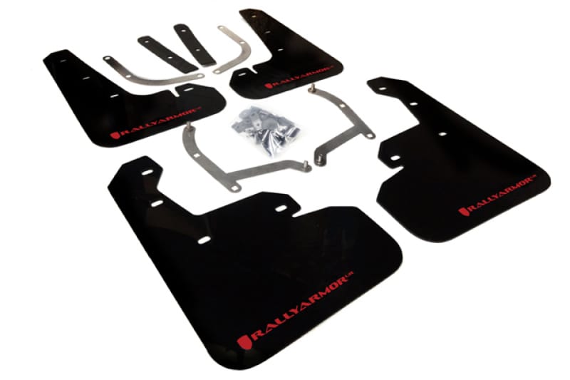 Rally Armor — Black Mud Flap/Red Logo