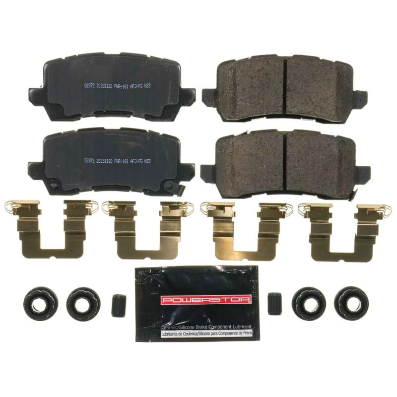 PowerStop — PowerStop - Z23 Daily Driver Carbon-Fiber Ceramic Brake Pads with Hardware Kit